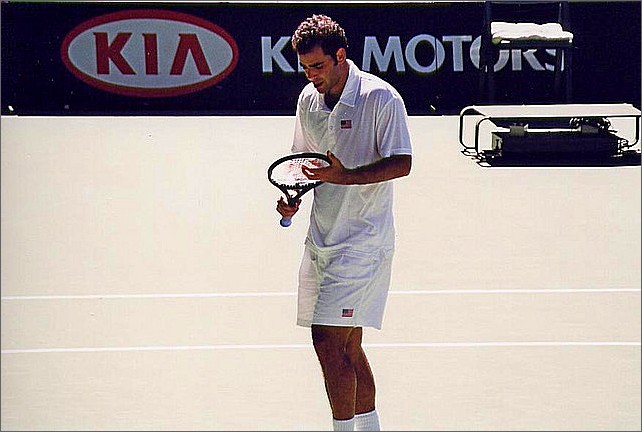 Pete Sampras, Australian Open, Melbourne, Australia.