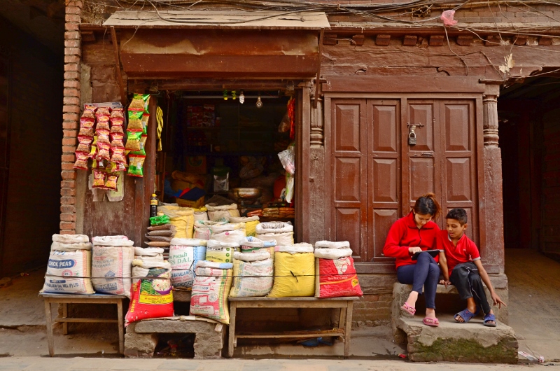 Gatubild, Kathmandu, Nepal.