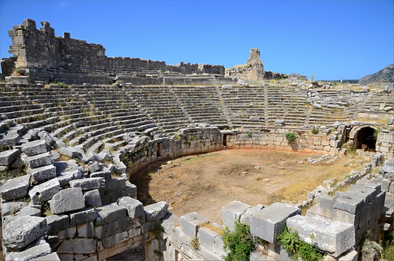 Teatern vid Xanthos ruiner.