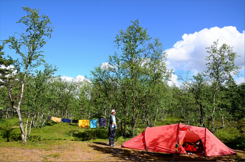 Camping vid Rogenstugan.